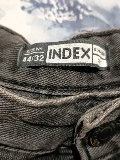 Shorts de mezclilla negros Index talla 44/32 - miniatura 3