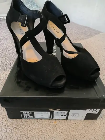 Zapatos de Tacón Alto Negros Alaniz Talla 35 - miniatura 1