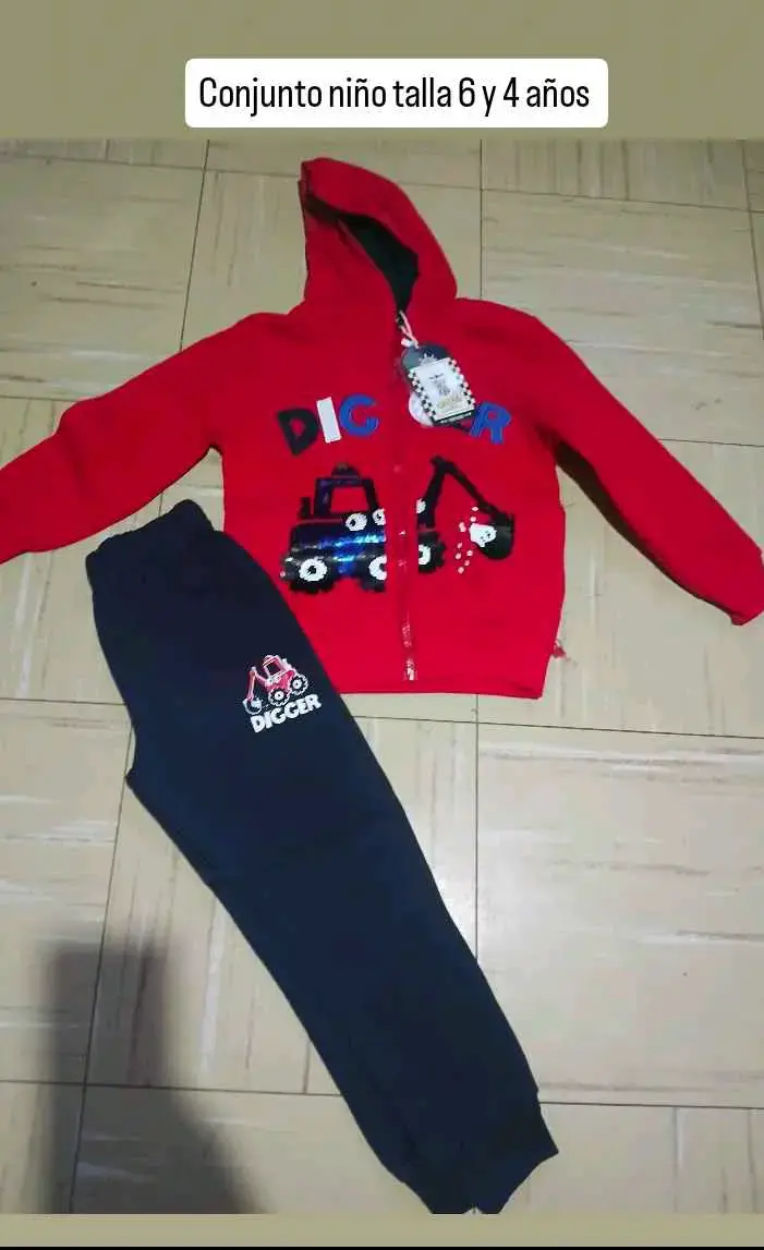 Conjunto de ropa infantil con diseño de tigres - 2