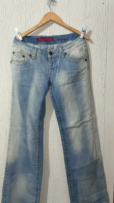 Jeans azules desgastados SOCCX talla 42 - miniatura 1