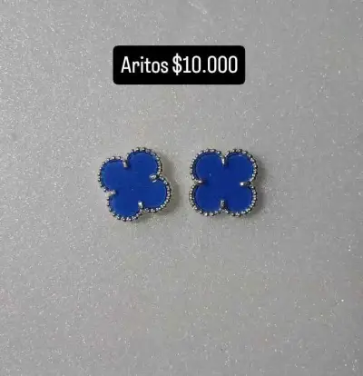 Aros de plata italiana con diseño de personaje - miniatura 2