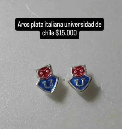 Aros de plata italiana con diseño de personaje - miniatura 4