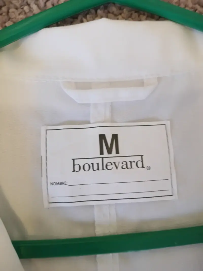 Delantal blanco de laboratorio Boulevard talla M - 1