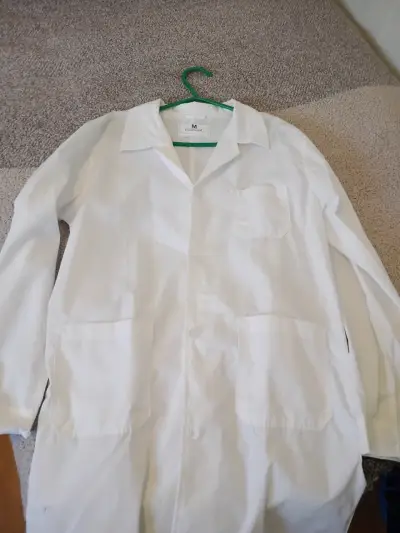 Delantal blanco de laboratorio Boulevard talla M - miniatura 2