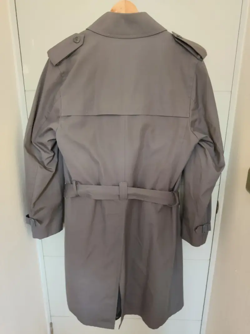 Abrigo "trench coat" gris para hombre talla M - 2