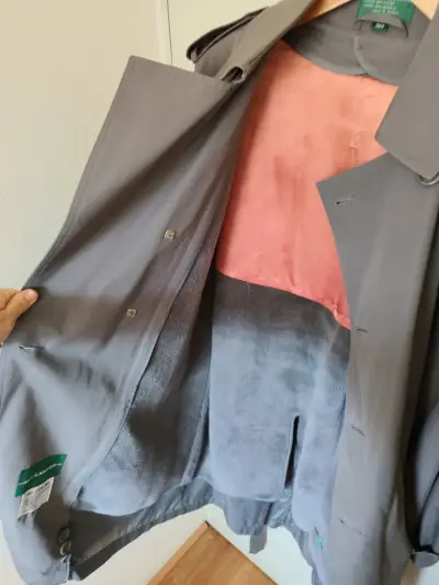 Abrigo "trench coat" gris para hombre talla M - miniatura 4