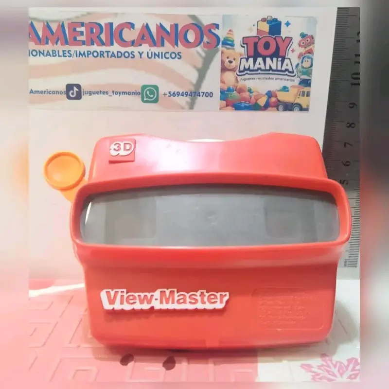 Visor 3D View-Master rojo vintage - 1