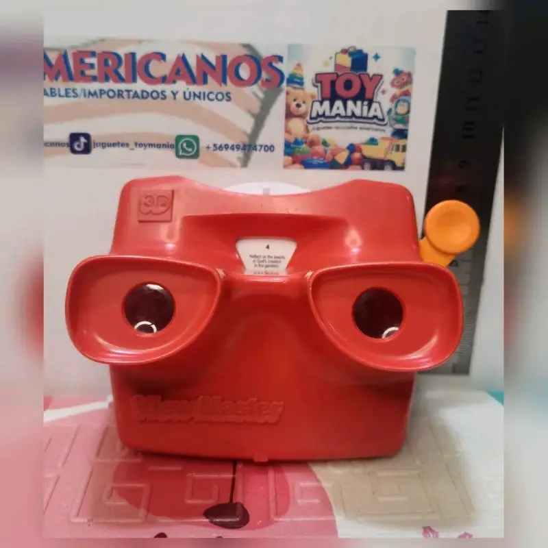 Visor 3D View-Master rojo vintage - 2