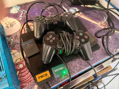 Consola PS2 Slim Chip Matrix FMCB MX4SIO 64GB - miniatura 1