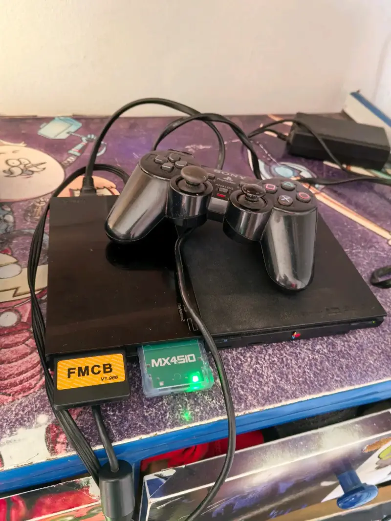Consola PS2 Slim Chip Matrix FMCB MX4SIO 64GB - 2