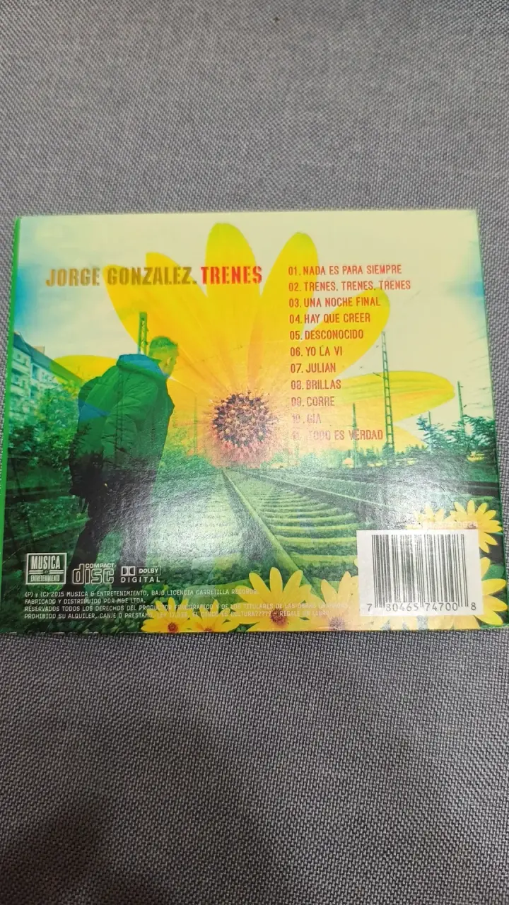 CD Jorge González Trenes Álbum Musical - 3