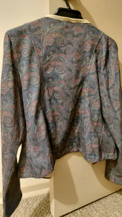 Chaqueta vintage estampada Greenfield - miniatura 3