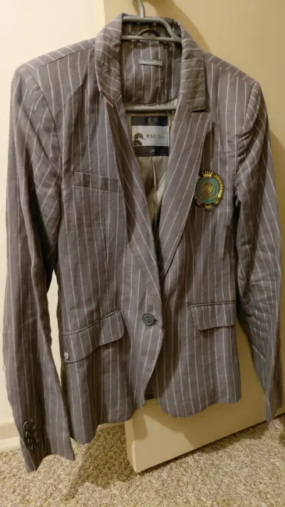 Blazer de rayas grises RKF - miniatura 1