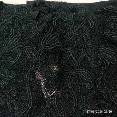 Liguero negro de encaje Victoria's Secret - miniatura 4