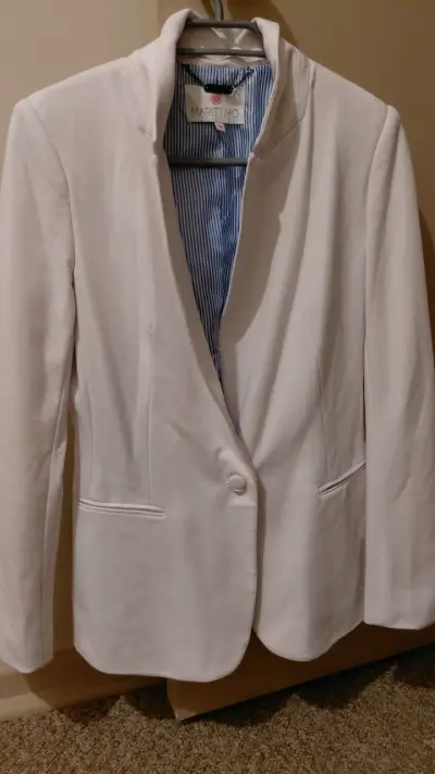 Blazer blanco Marittimo para mujer - miniatura 1