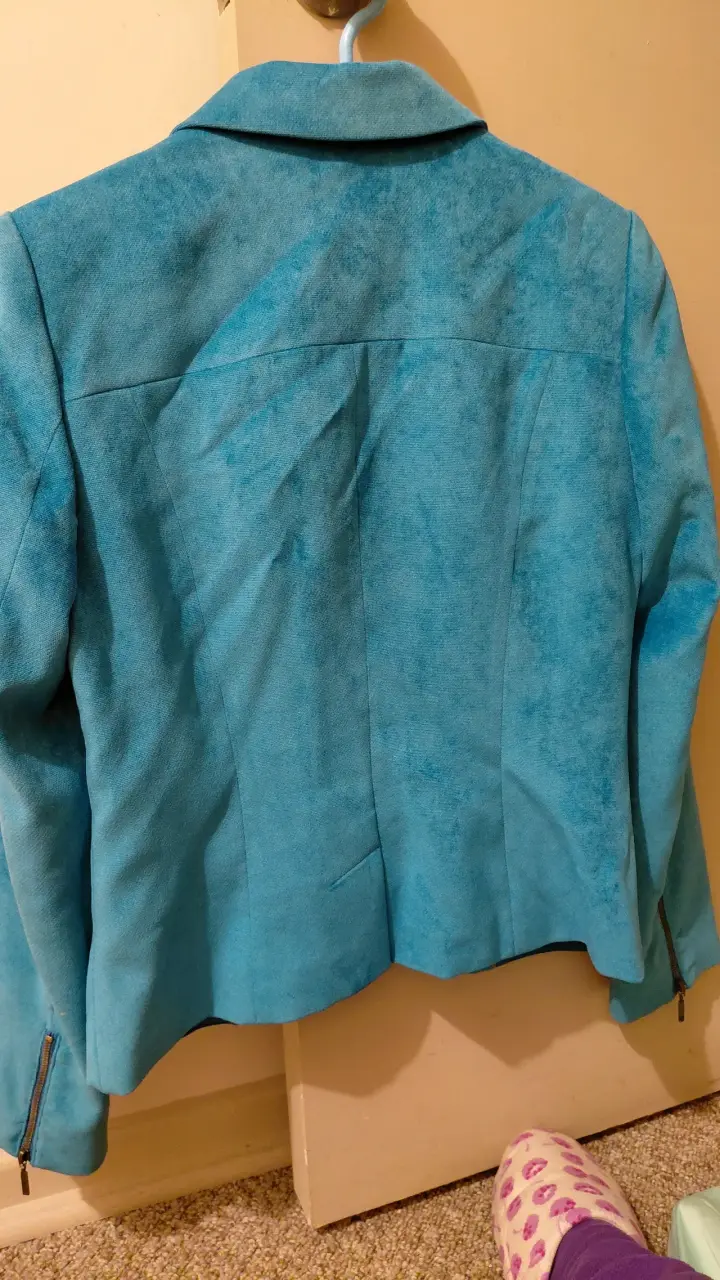 Blazer azul turquesa para mujer - 2