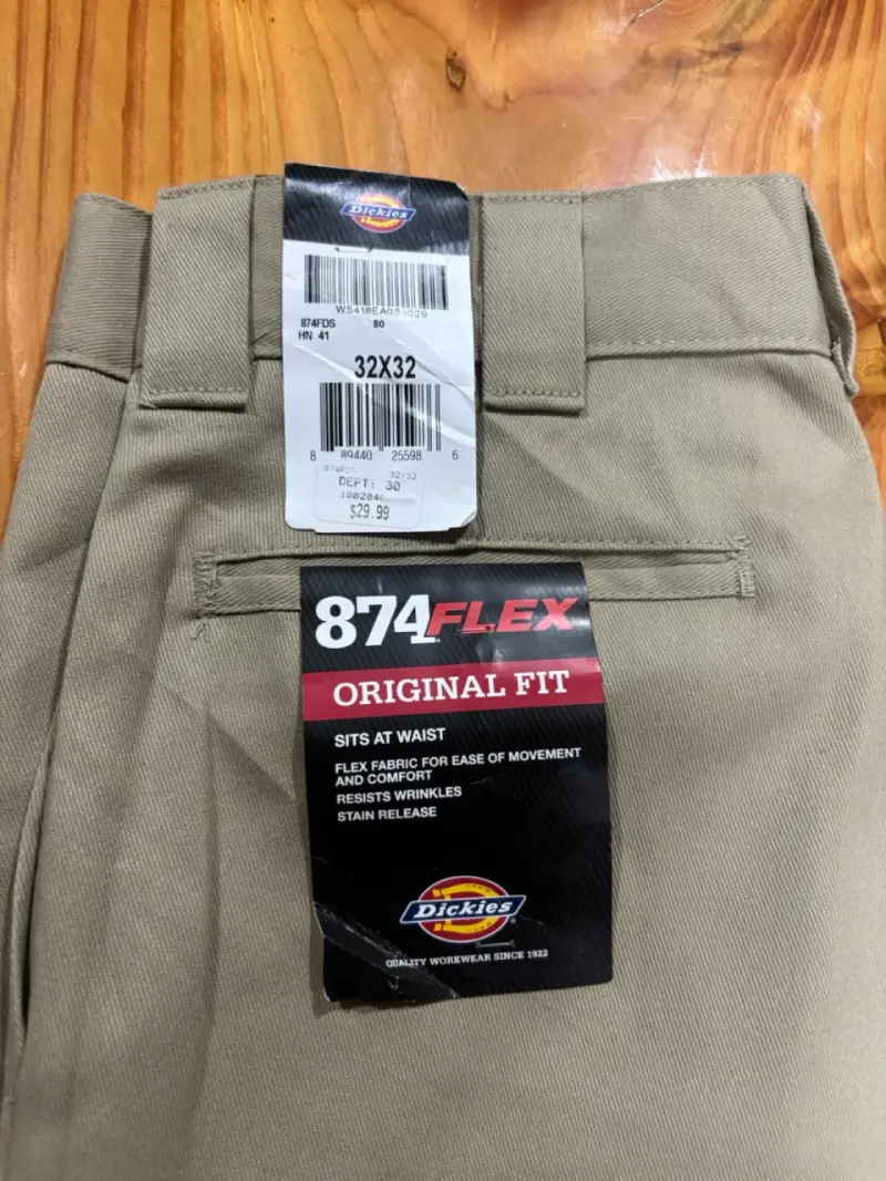 Pantalones Dickies 874 Flex Original Fit Beige - 4