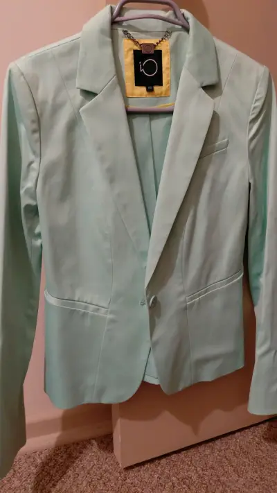 Blazer verde menta elegante para mujer - miniatura 1