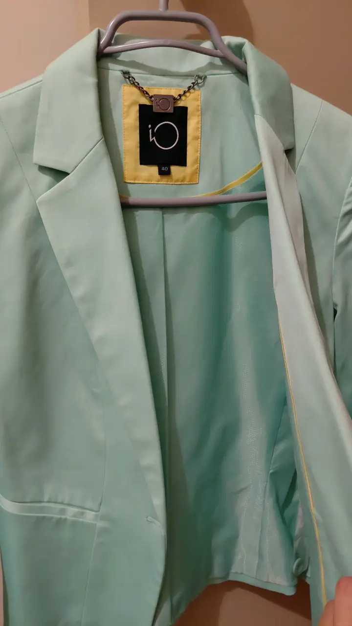 Blazer verde menta elegante para mujer - 3