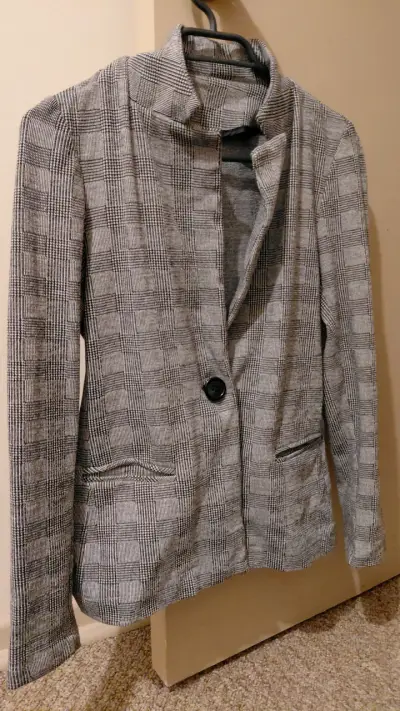 Blazer de Cuadros para Mujer Talla S - miniatura 1