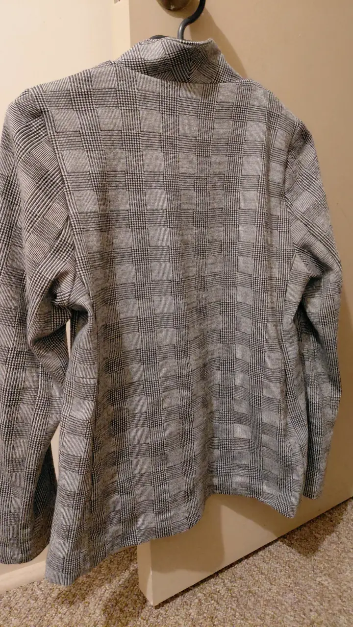 Blazer de Cuadros para Mujer Talla S - 2