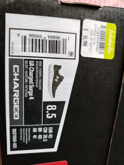 Zapatillas deportivas Under Armour Charged negras - miniatura 4
