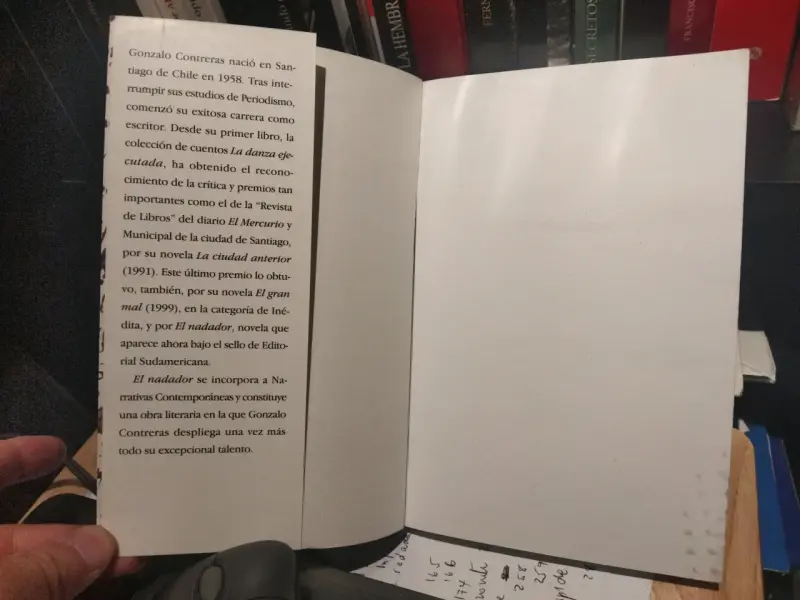 Libro 'El Nadador' de Gonzalo Contreras - 2