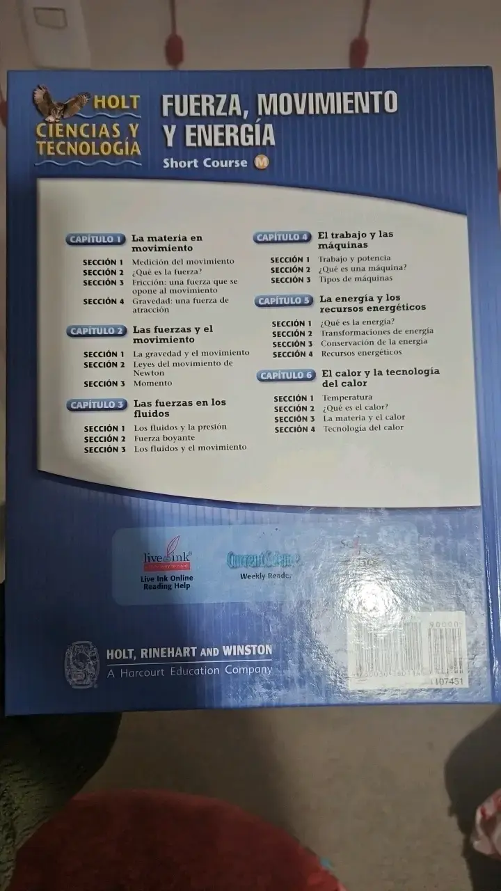 Libro de Ciencias Holt Fuerza,Movimiento y Energía - 2