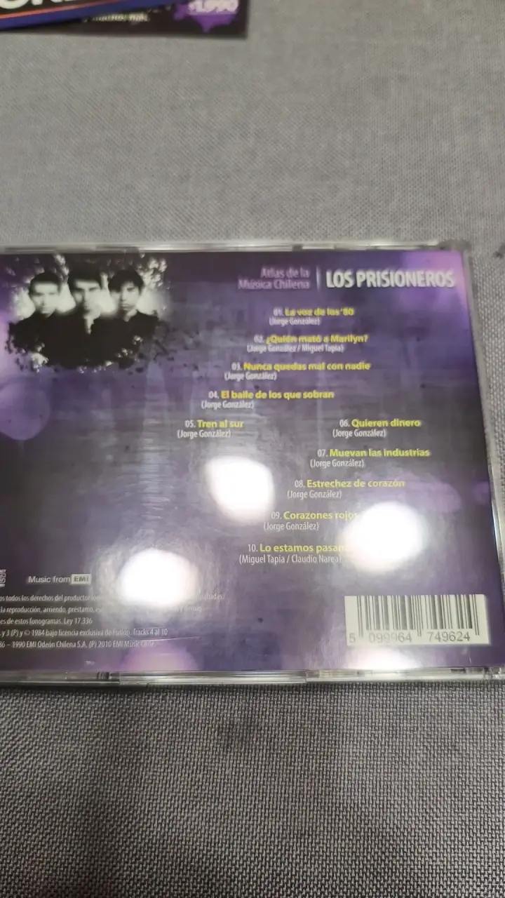 CD Los Prisioneros Atlas de la Música Chilena - 3