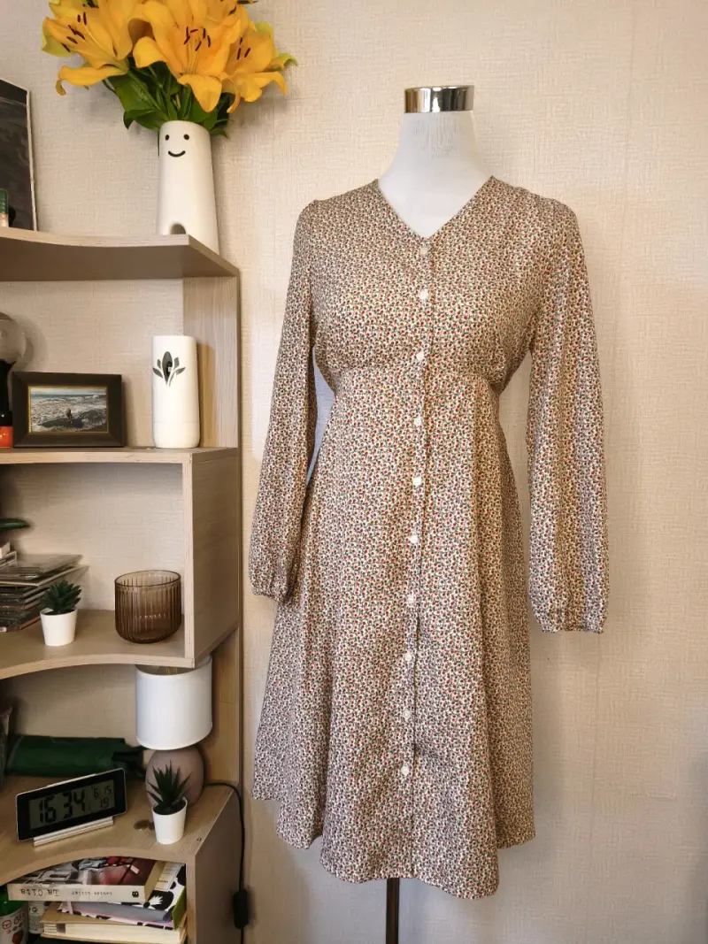 Vestido de flores coreano - 1