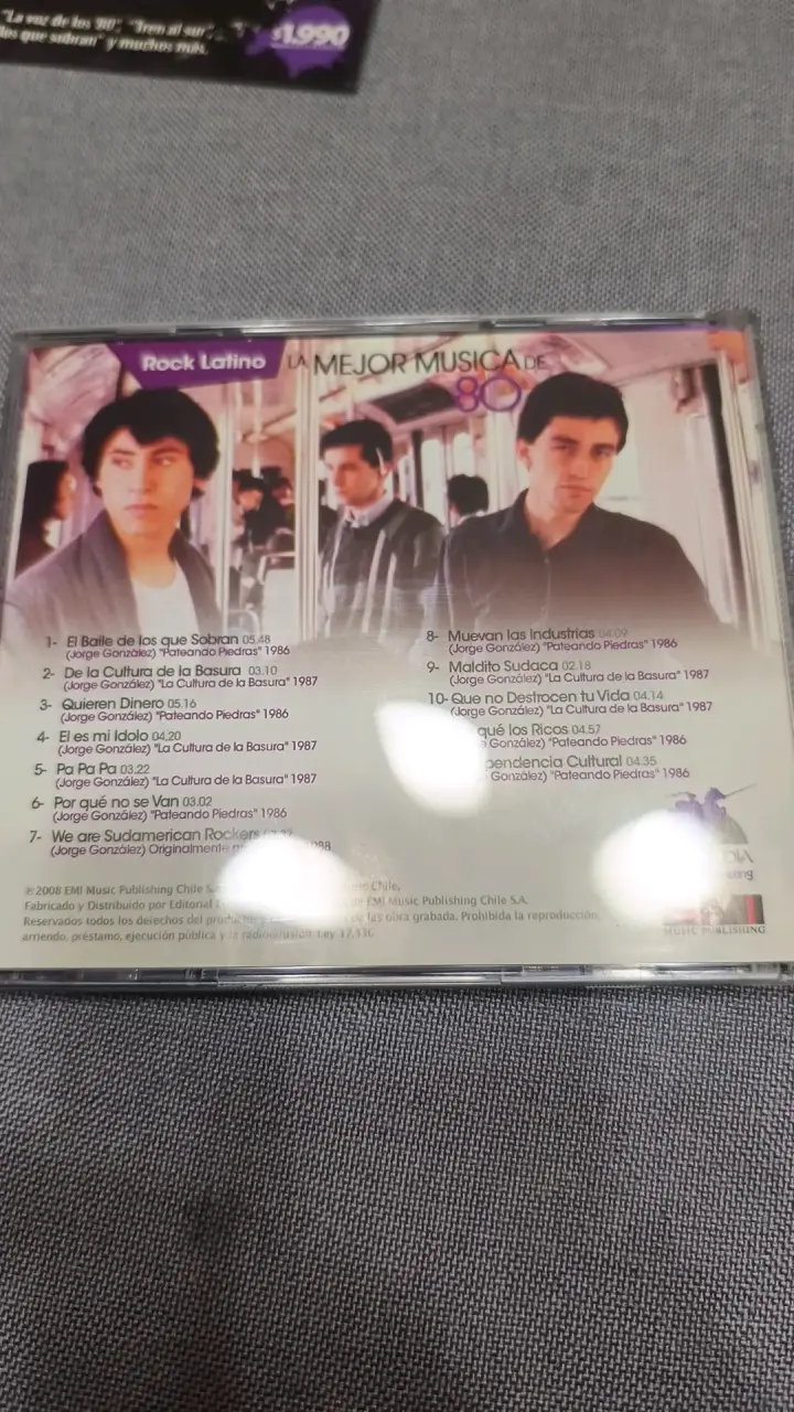 CD Los Prisioneros La Mejor Música de los 80 - 3