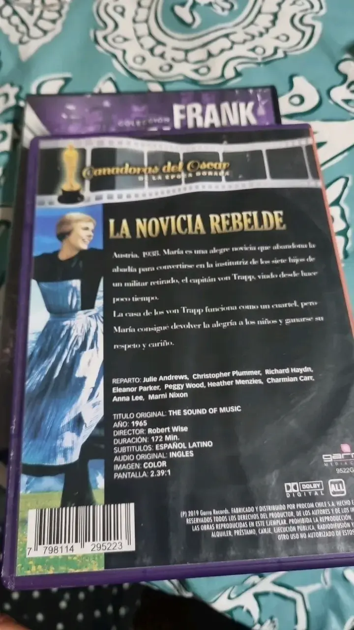 DVD La Novicia Rebelde Edición Oscar - 2