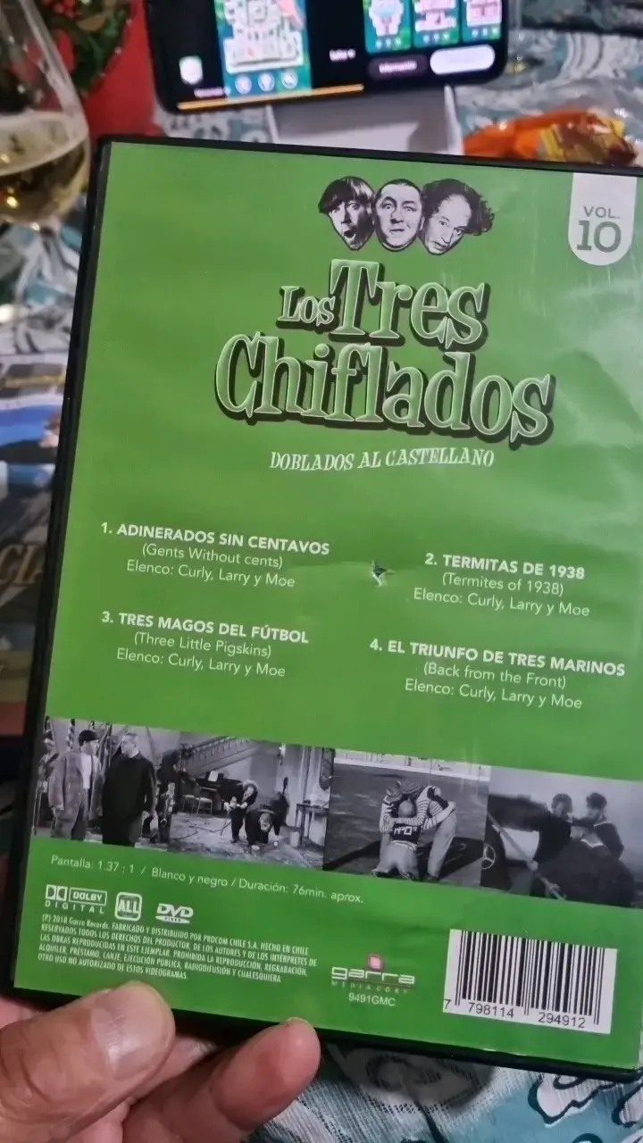 DVD Los Tres Chiflados Volumen 10 Doblado - 2