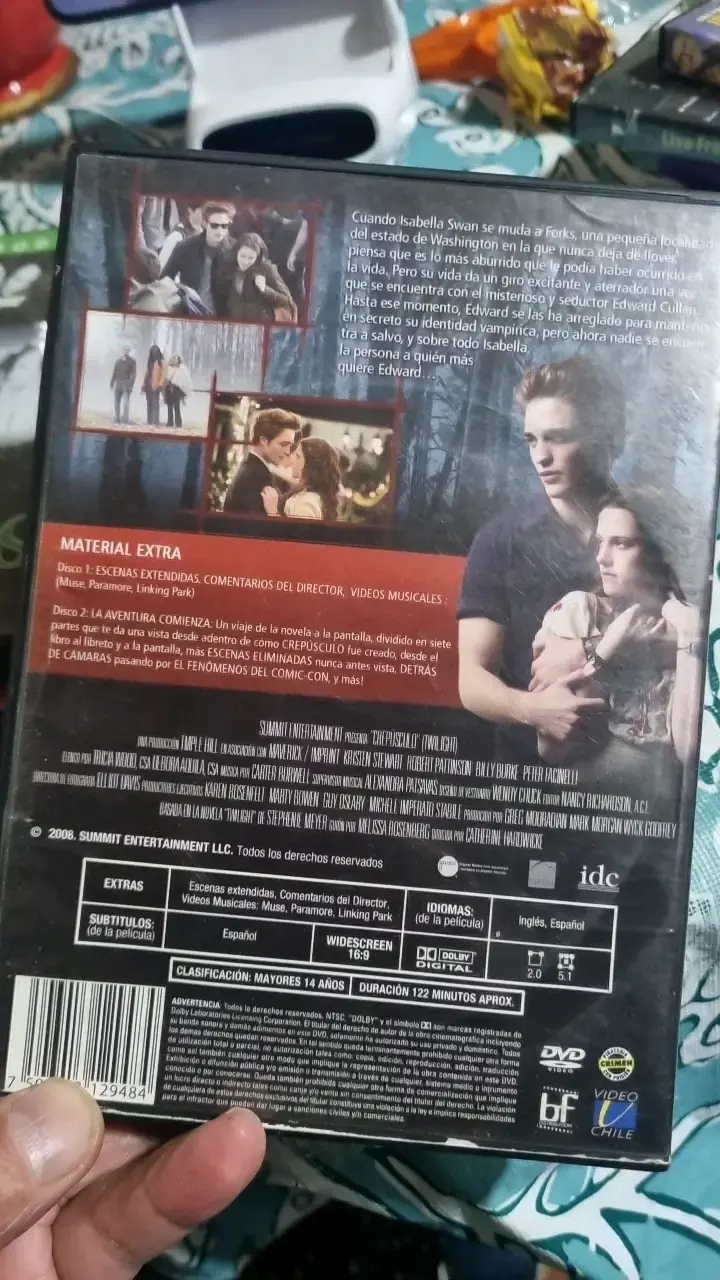 DVD Crepúsculo edición especial con extras - 2