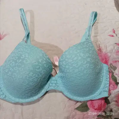 Sostén Victoria's Secret Pink color turquesa Encaj - miniatura 1