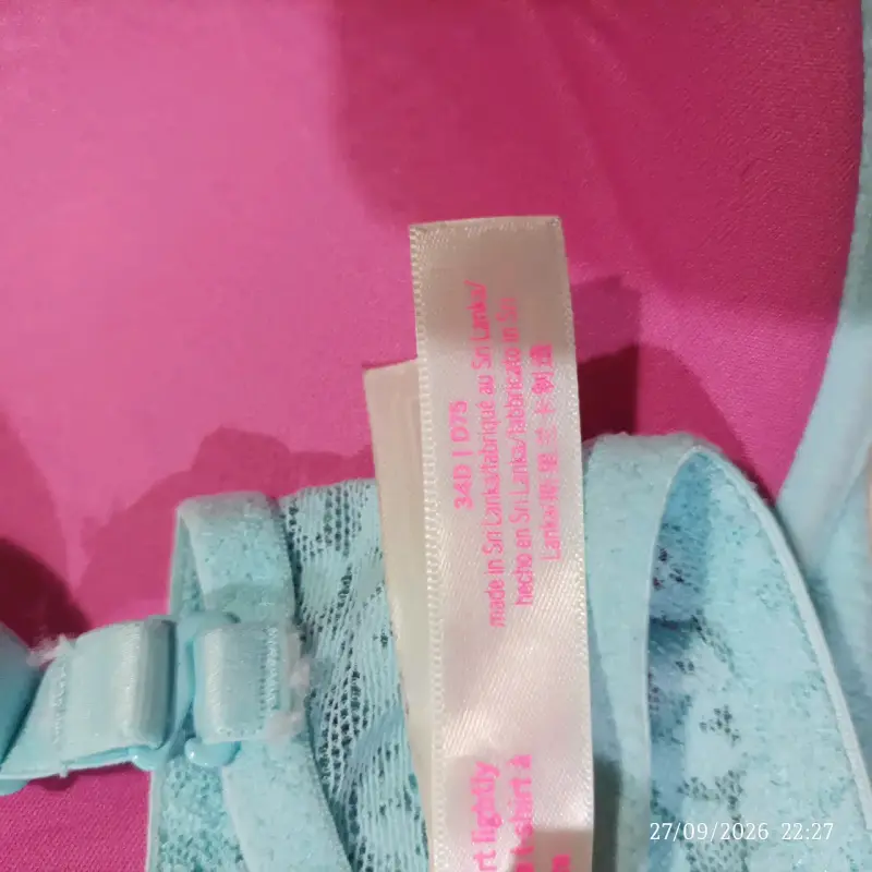Sostén Victoria's Secret Pink color turquesa Encaj - 5