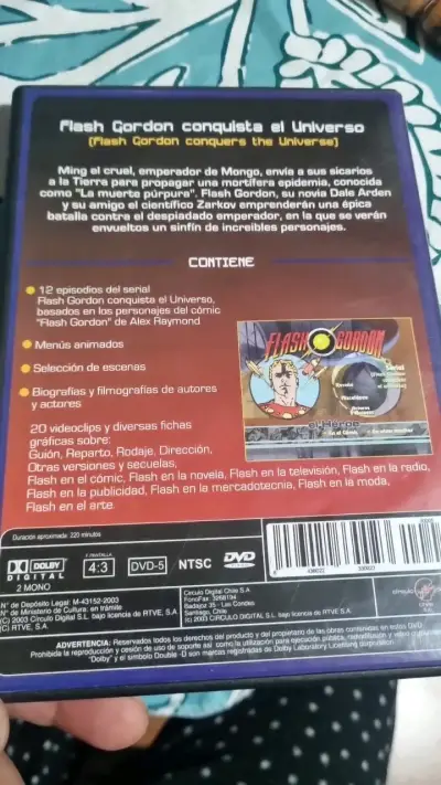 DVD Flash Gordon Conquista el Universo - miniatura 2