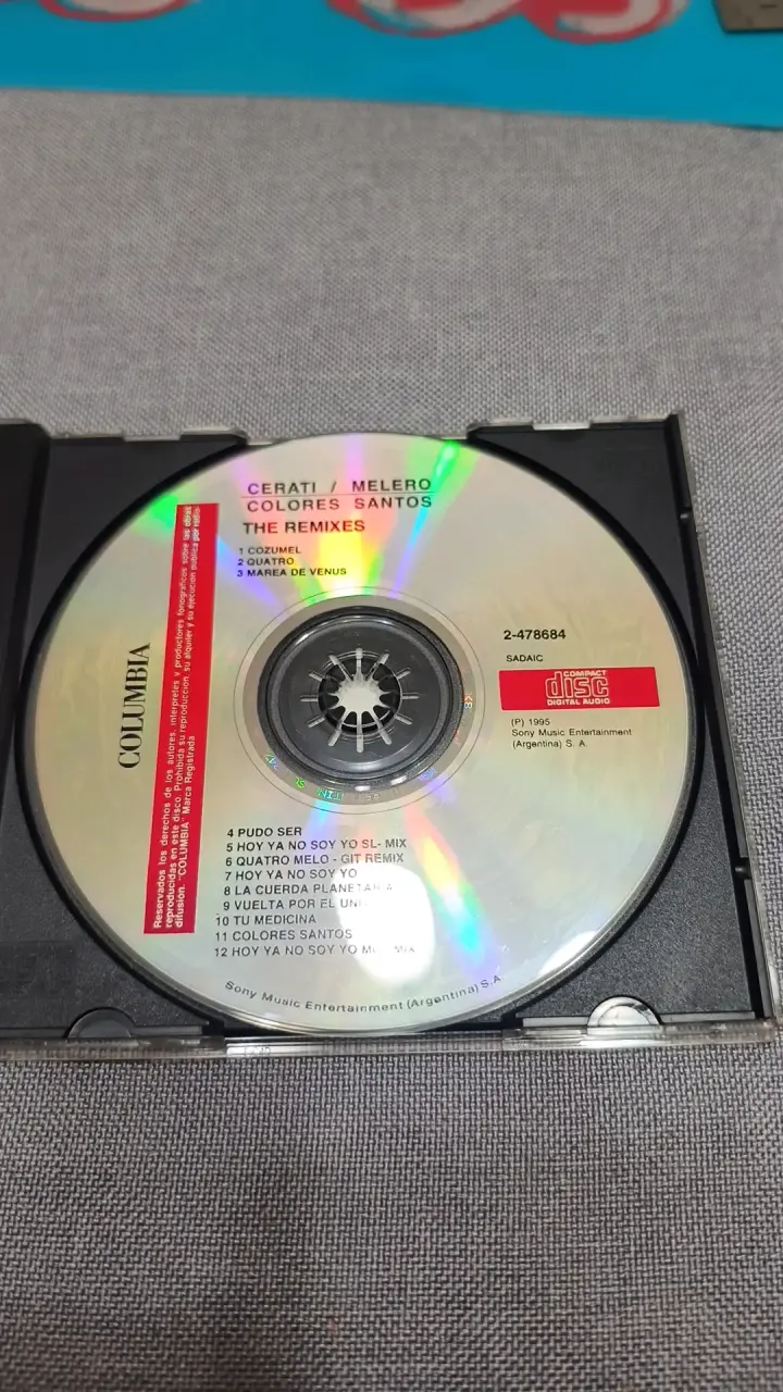 CD Cerati Melero Colores Santos The Remixes - 2