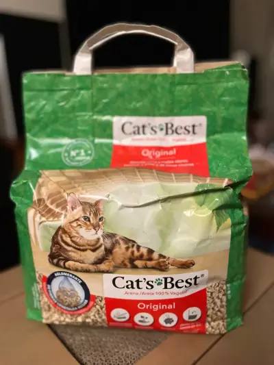 Arena para gatos Cat's Best Original 3Kg - miniatura 1
