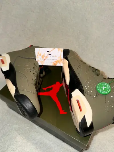 Zapatillas deportivas Air Jordan 6 Retro Verde Oli - miniatura 3