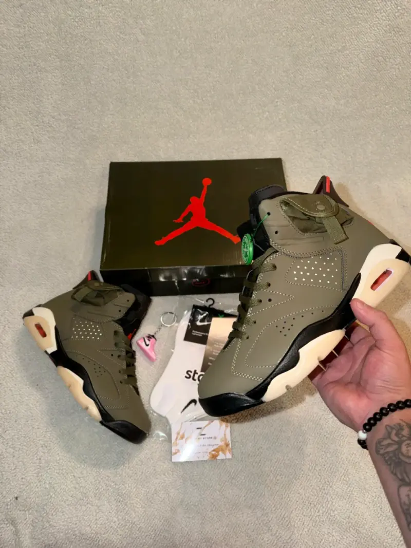 Zapatillas deportivas Air Jordan 6 Retro Verde Oli - 5