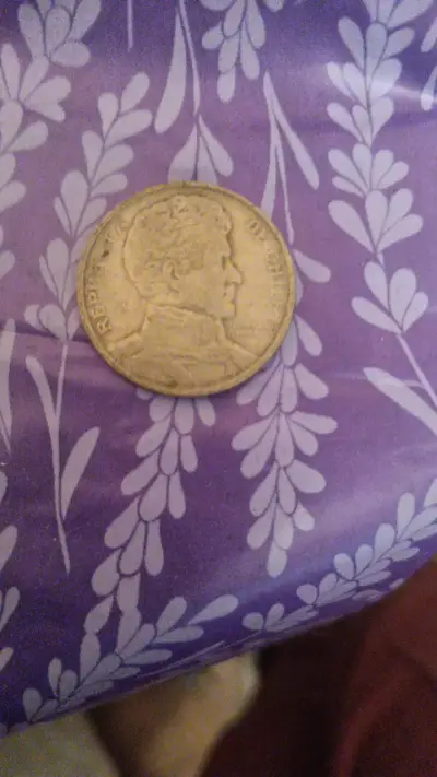 Moneda antigua de 1 peso chileno 1975 - miniatura 1