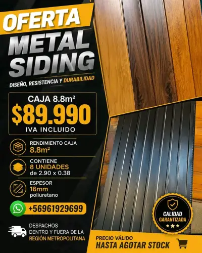 Metal siding de poliuretano 8.8m² - miniatura 1