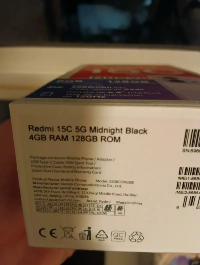 Xiaomi Redmi 15C 5G 128GB Negro - 2
