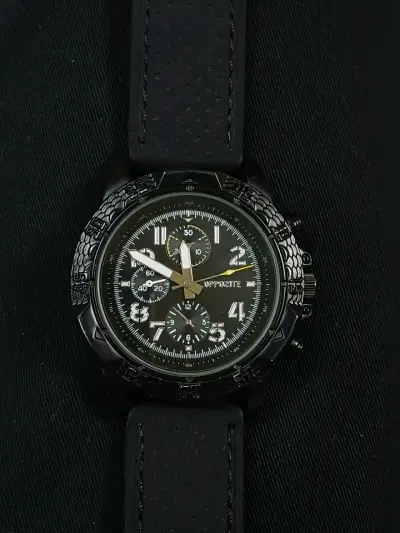 Reloj análogo negro Opposite - miniatura 1