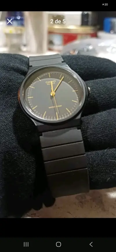 Reloj Casio Quartz Negro Resistente al Agua - miniatura 1