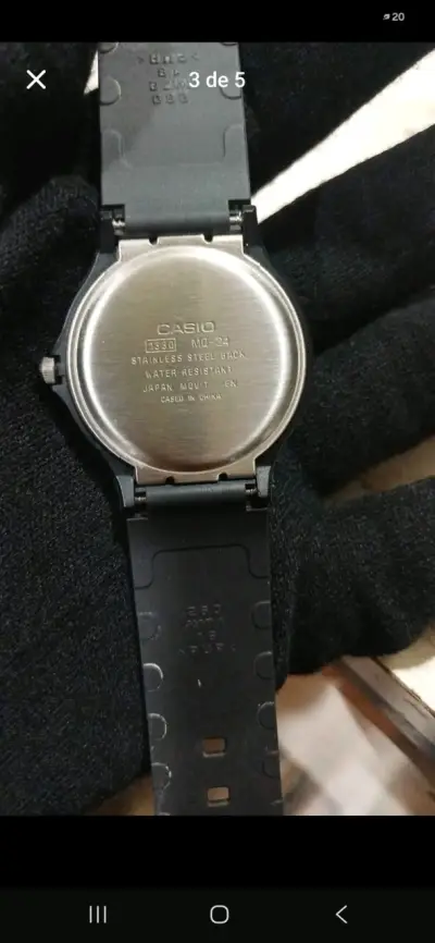 Reloj Casio Quartz Negro Resistente al Agua - miniatura 2