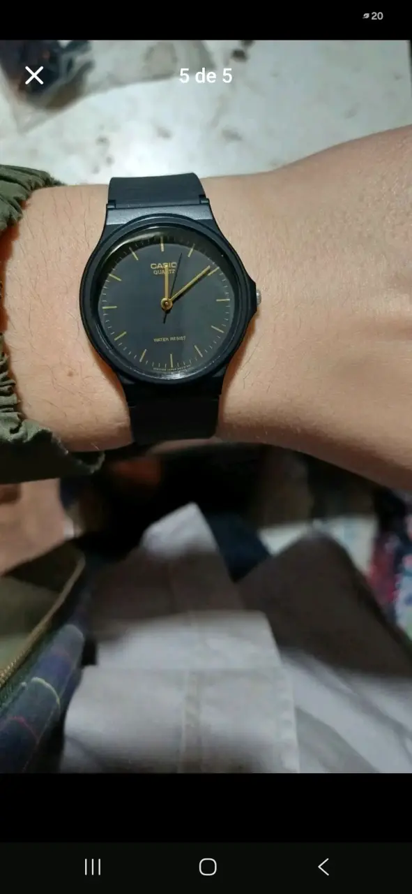 Reloj Casio Quartz Negro Resistente al Agua - 3