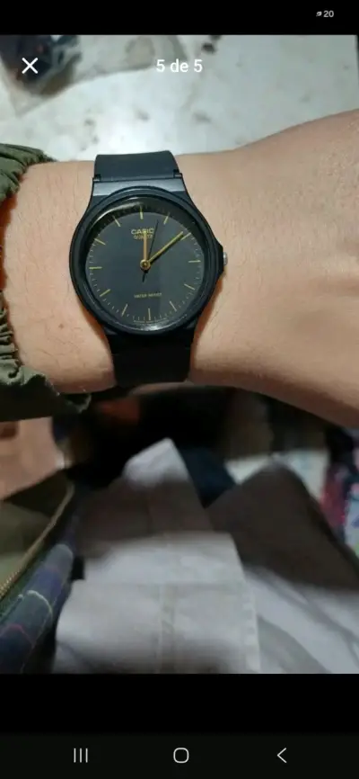 Reloj Casio Quartz Negro Resistente al Agua - miniatura 3