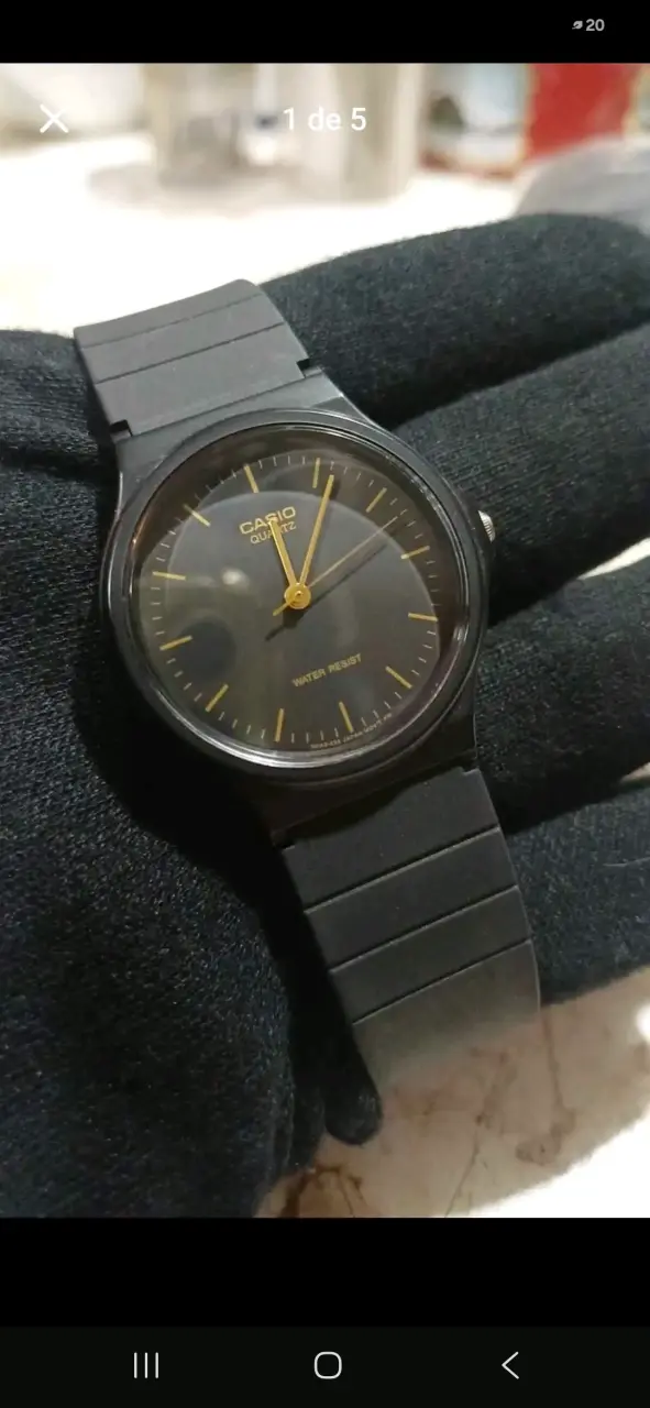 Reloj Casio Quartz Negro Resistente al Agua - 4
